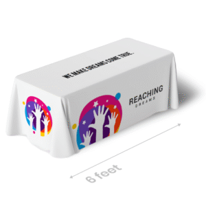 Table Covers (6 ft Table) 170 GSM White Polyester Cloth